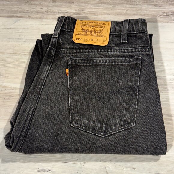 VTG LEVIS‎ 550 Orange Tab Denim Jeans 36 x 32 Relaxed Tapered Leg 90s 08/1995 - Picture 1 of 12